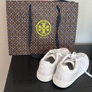 Tory Burch White Minimalist Sneakers